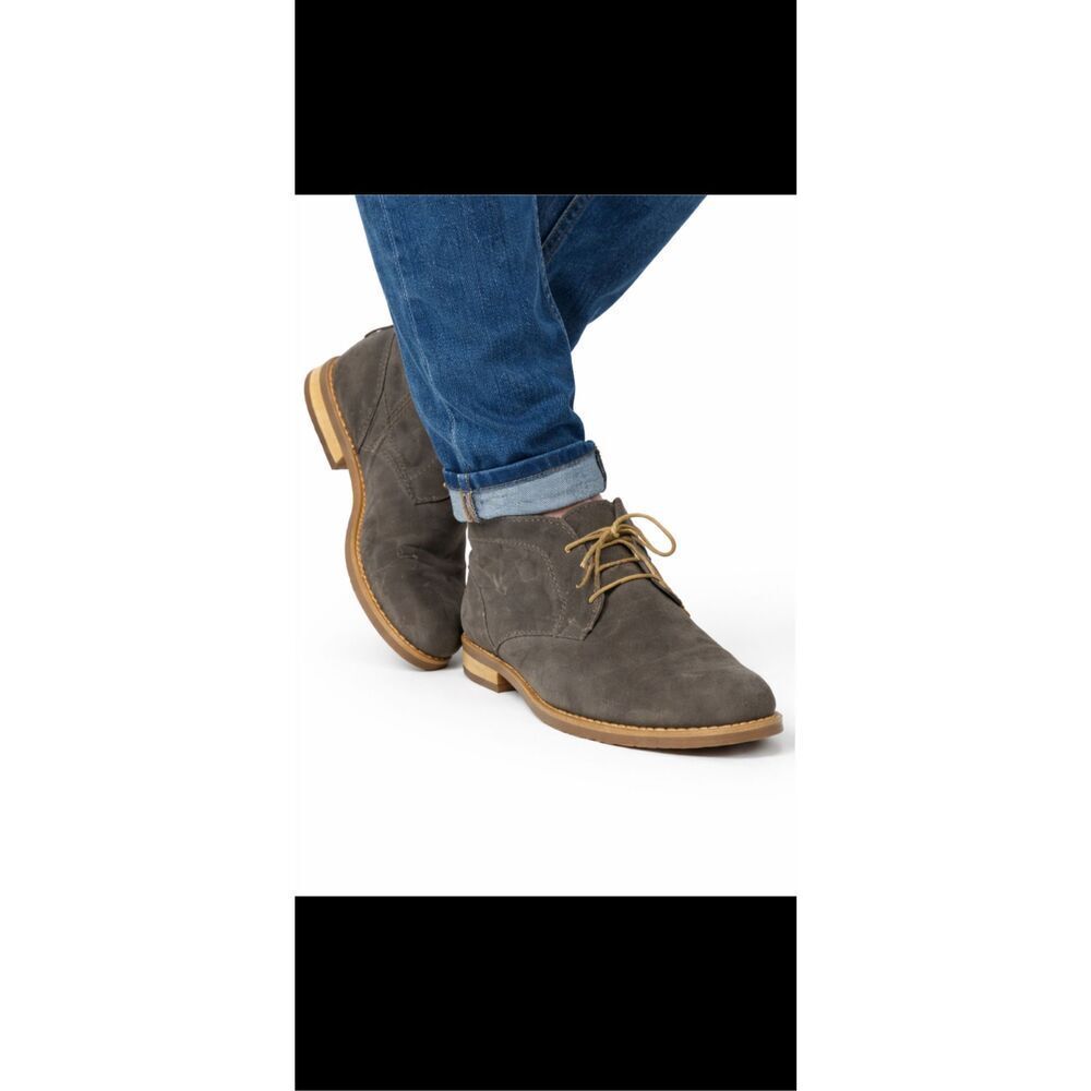 Calvin Klein Wilson grey suede Chukka boot shoe size 12